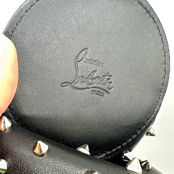 Christian Louboutin LE 54 Studded Spiked Leather Chain Shoulder Hand Bag - Picture 8 of 16